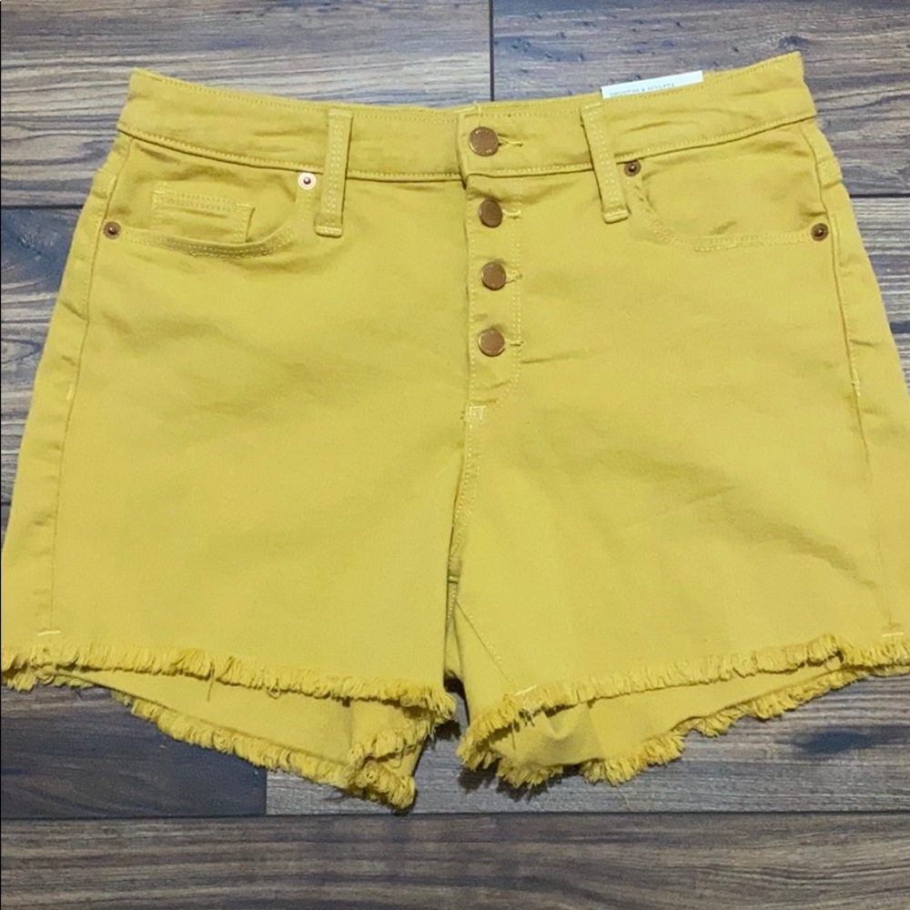 NEW Mustard Yellow Shorts High Rise